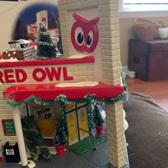Snow Village Department 56 Red Owl Grocery Store Vintage rare. - Picture 4 of 13